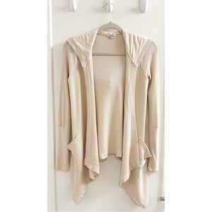 Anthropologie - Splendid cream, hooded cardigan sweater - size XS